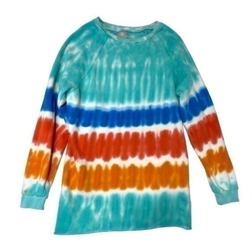 Girlie Girl Tie Dye Oversized Sweatshirt Women’s Size Small Long Sleeve Tunic